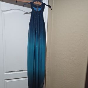 VENUS Teal Ombre Maxi Dress
